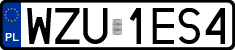 License plates of Poland, Regular car plates