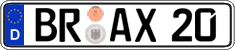 German license plate, Regular plates