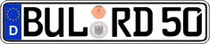 German license plate, Regular plates
