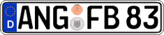 German license plate, Regular plates