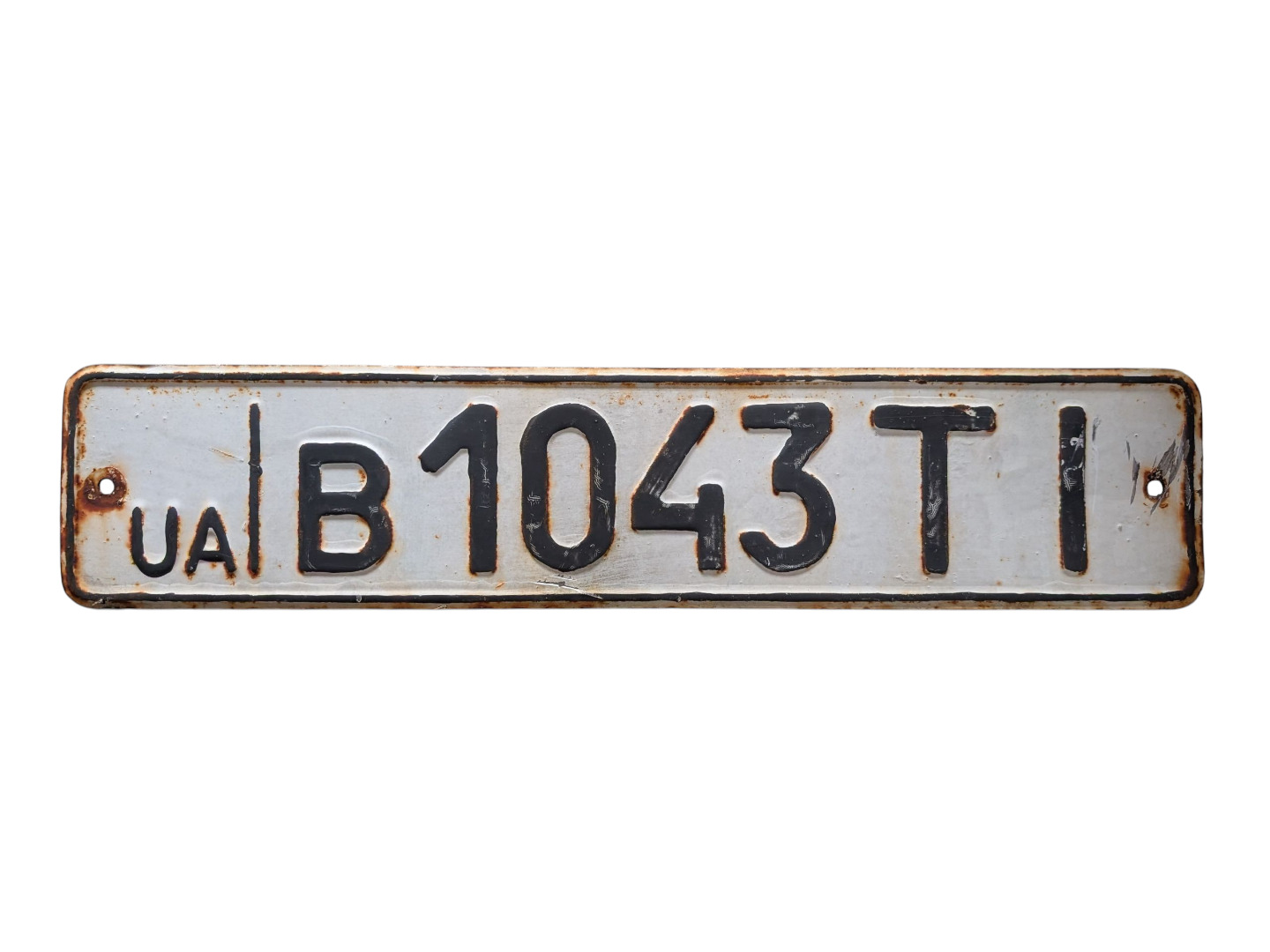 в 1043 ТІ, License plate without vehicle 