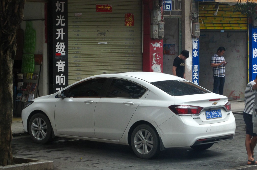 贵H·2D528, Chevrolet Cruze 2nd gen Sedan (J400/D2SC; CN-market), 2014–2016