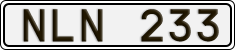 License plate of Sweden, Regular plates