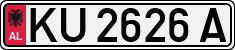 License plate of Albania, Cars (1993)