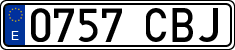 License plates of Spain, Ordinary (2000)