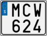 License plate of Sweden, Regular plates