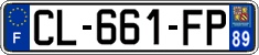 French license plate, SIV (ordinary)