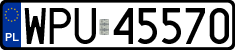 License plates of Poland, Regular car plates