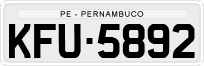 License plate of Brazil, Private owners (1990)