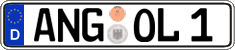 German license plate, Regular plates