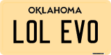 Oklahoma, Vanity Plates