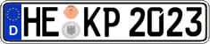 German license plate, Regular plates
