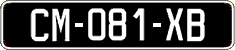 French license plate, SIV (oldtimers)