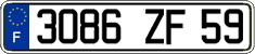 French license plate, FNI