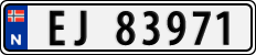 License plate of Norway, Cars