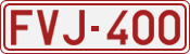 License plate of Belgium, 1951 year system