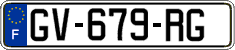 French license plate, SIV (ordinary)