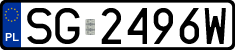 License plates of Poland, Regular car plates