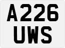 License plate of the United Kingdom, 1983 year system