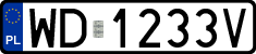 License plates of Poland, Regular car plates
