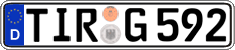 German license plate, Regular plates