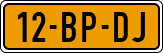 License plate of the Netherlands, Light Commercial Vehicles (1994 system)