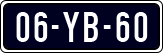 License plate of the Netherlands, Imported oldtimers (cars)