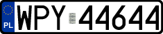 License plates of Poland, Regular car plates