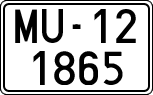 License plates of Spain, 1900 year series