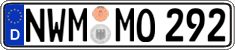 German license plate, Regular plates