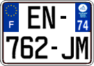 French license plate, SIV (ordinary)