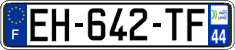 French license plate, SIV (ordinary)