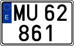 License plates of Spain, 1900 year series