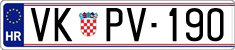 License plate of Croatia, Oldtimers