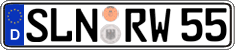 German license plate, Regular plates