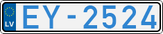 License plate of Latvia, Electric vehicles