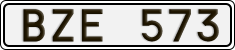 License plate of Sweden, Regular plates