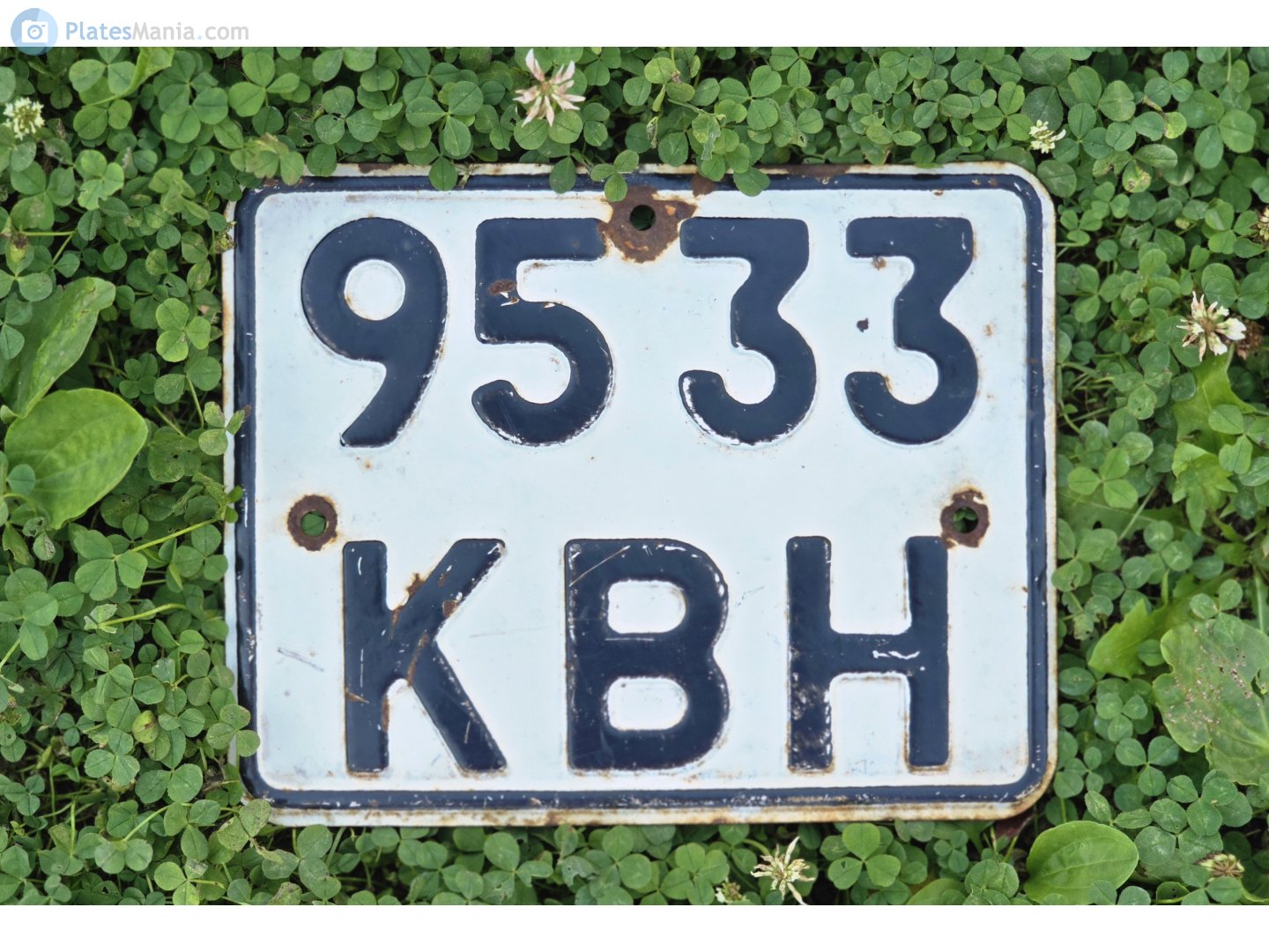 9533 КВН, License plate without vehicle 