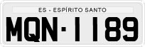 License plate of Brazil, Private owners (1990)