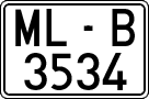 License plates of Spain, 1971 year series