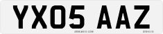 License plate of the United Kingdom, 2001 year system