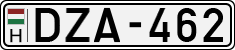 license plates of Hungary, Cars (1990)