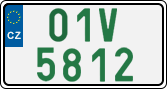License plate of the Czech Republic, Oldtimers (2001)