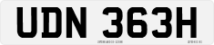 License plate of the United Kingdom, 1963 year system