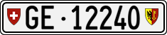 License plate of Switzerland, Cars