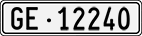 License plate of Switzerland, Cars