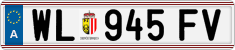 License plate of Austria, Regular plates