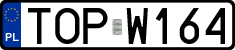 License plates of Poland, Regular car plates