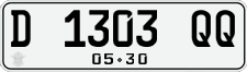 License plate of Indonesia, Regular plates