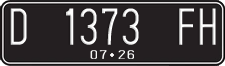 License plate of Indonesia, Regular plates